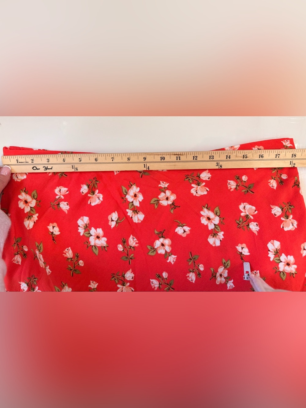 Old Navy Red Floral Maxi Skirt - Picture 5 of 5